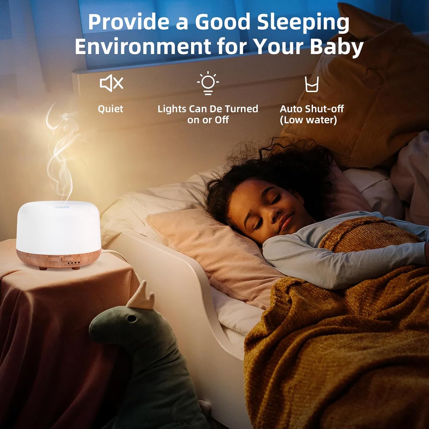 Detalle de 300ML essential oil diffuser with remote