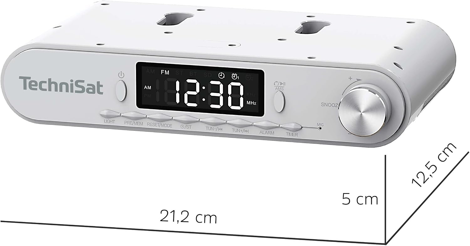 Thumbnail 6 de TechniSat Viola Radio de Cuisine encastrable – FM, Bluetooth et lampe de travail (blanc)