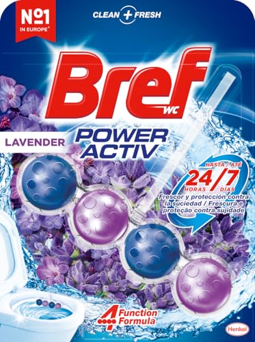 Detalle 2 de Bref Power Activ Lavanda Cesta WC: higiene continua y aroma suave para un WC siempre limpio