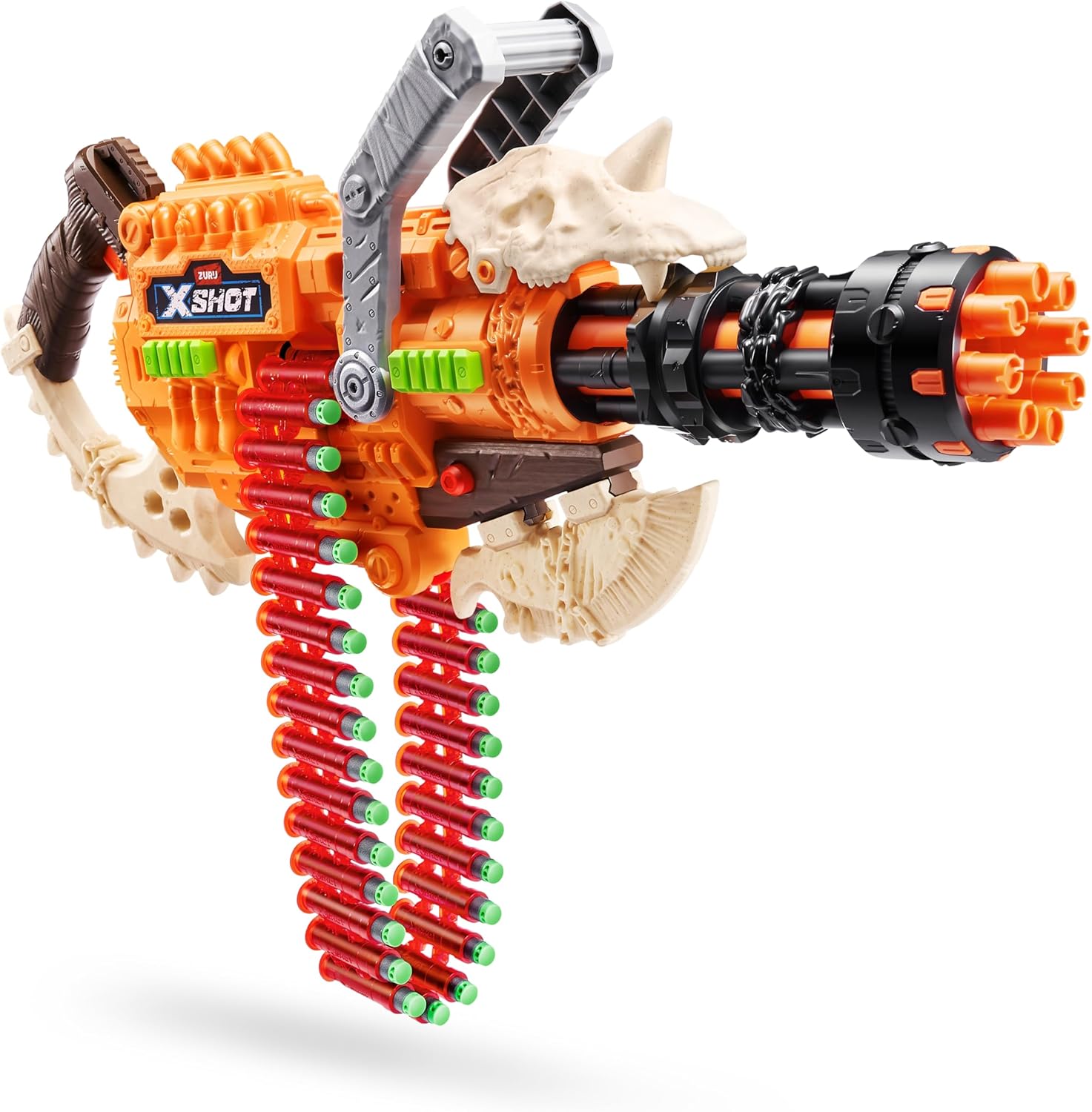 X-Shot Insanity HorrorFire Dread Hammer 36733 – Pump-to-Prime Blaster mit 35-Dart-Clip