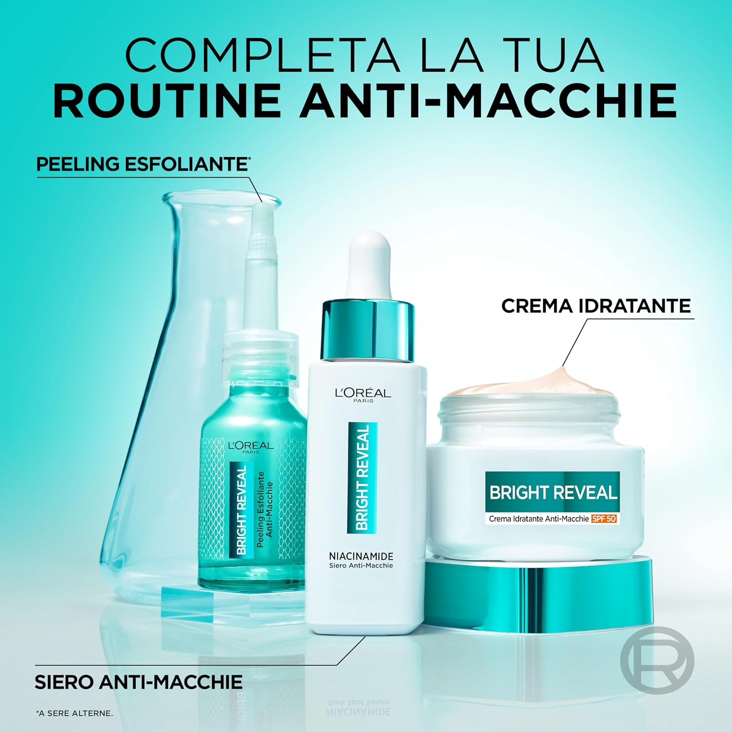 Detalle 2 de L’Oréal Paris Crema Viso Idratante con SPF 50 Bright Reveal e Niacinamide, 50 ml