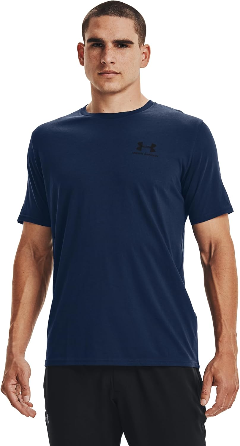 Detalle de Under Armour Men Sportstyle Left Chest T-Shirt – Super Soft, Easy Fit for Training