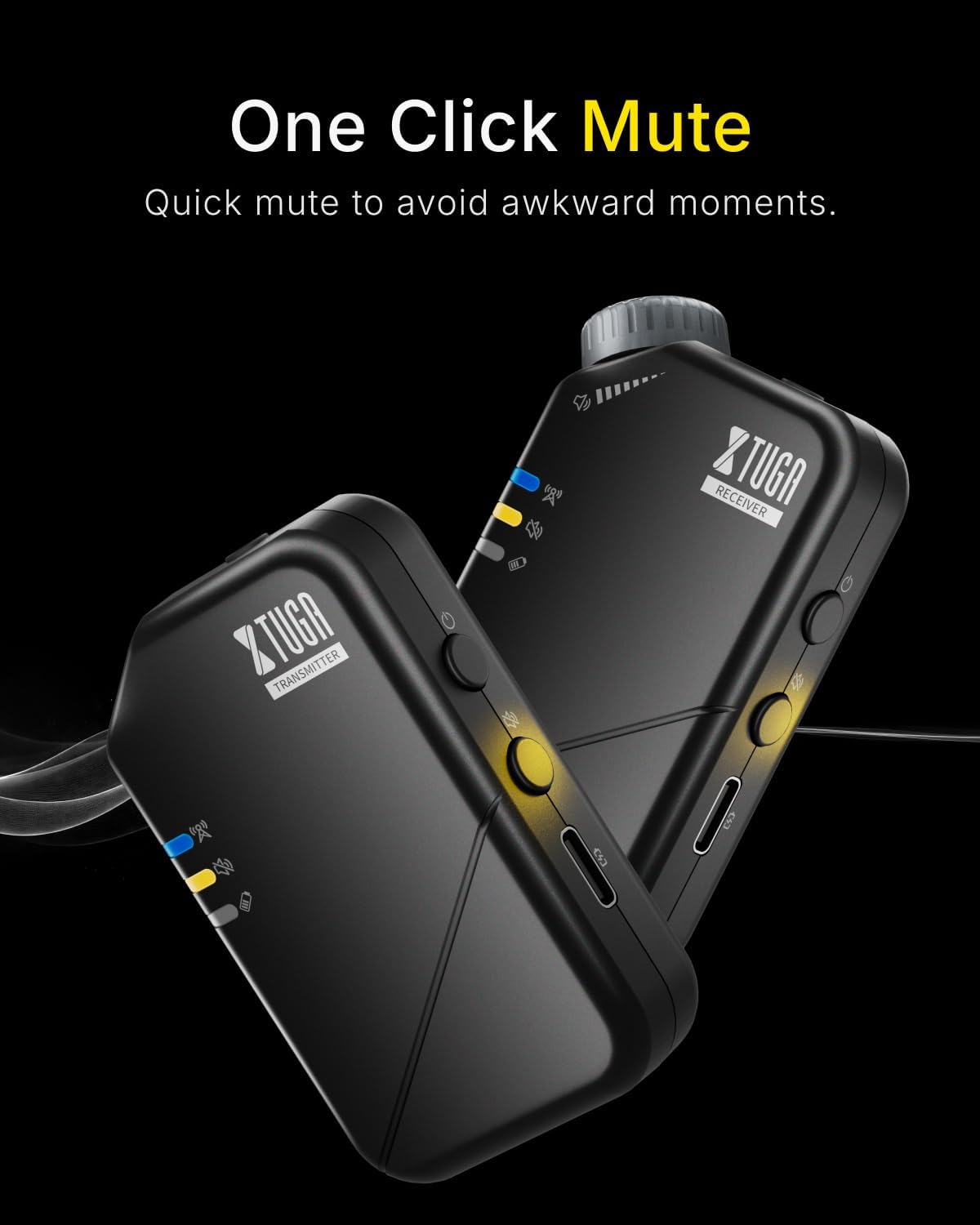 Detalle de XTUGA J02S Wireless In-Ear Monitor System, 2.4GHz, 1 Transmitter and 3 Receivers