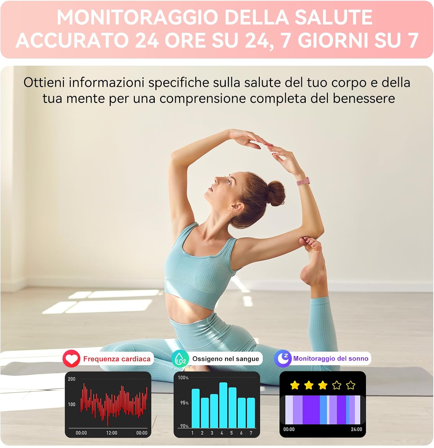 Thumbnail 4 de Haulvean Montre Connectée 1,85" pour sport et santé