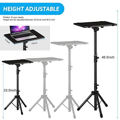 Thumbnail 3 de DECOSIS Projector Stand Tripod: Height-Adjustable Laptop & Projector Stand