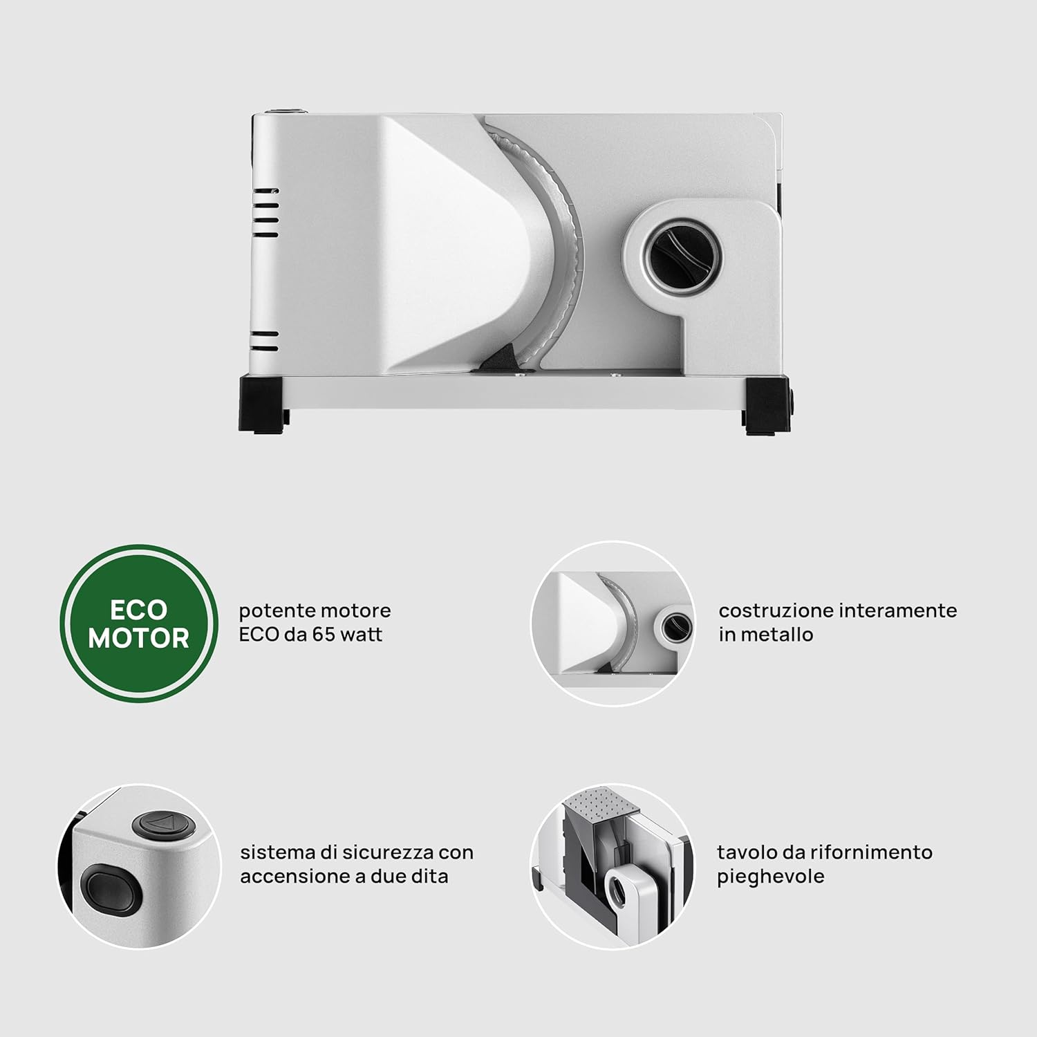 Thumbnail 2 de Ritter Icaro 7 affettatrice elettrica universale pieghevole per pane e non solo