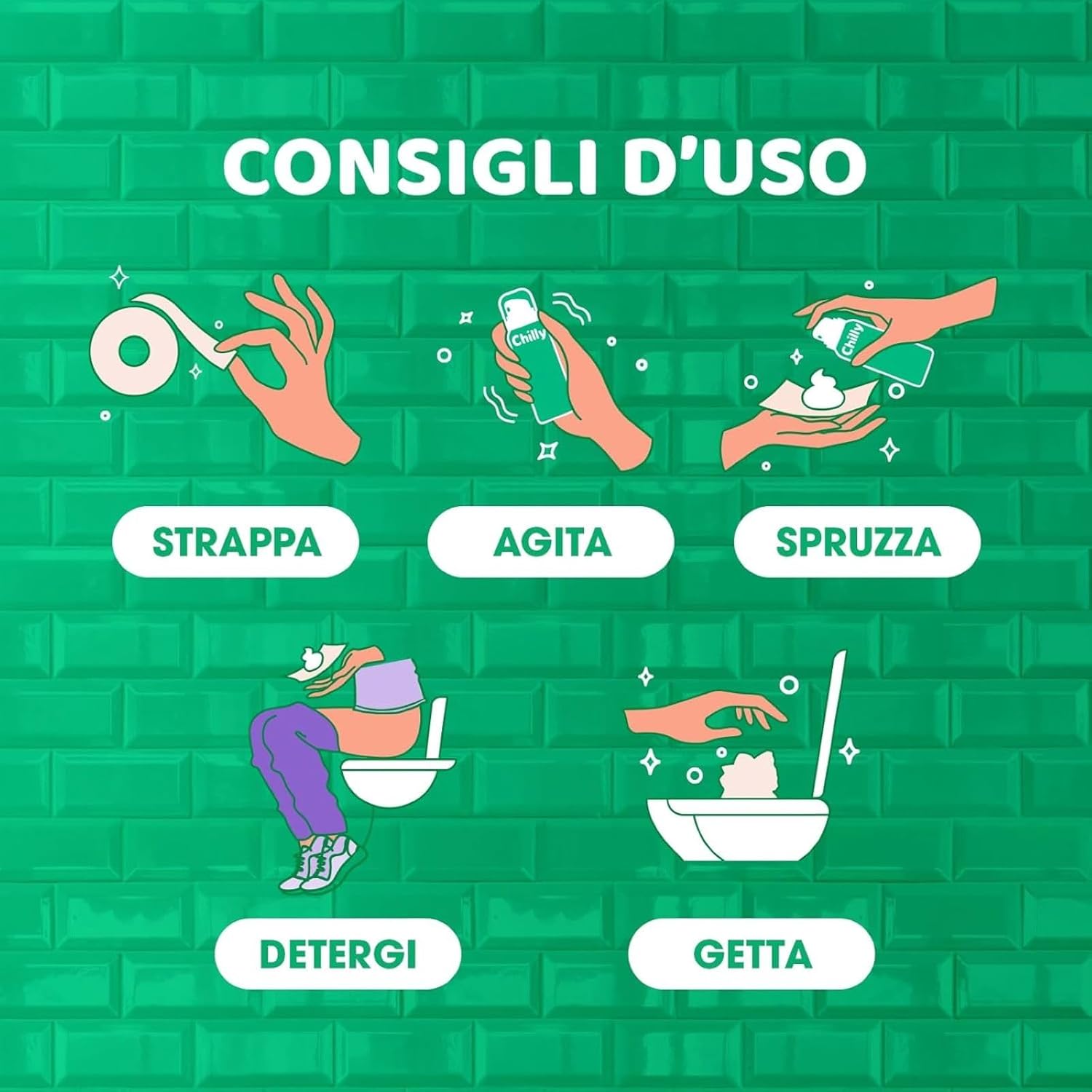 Thumbnail 5 de Chilly Senza Risciacquo Detergente Intimo Mousse pH5 con Anti-Odor – 100 ml