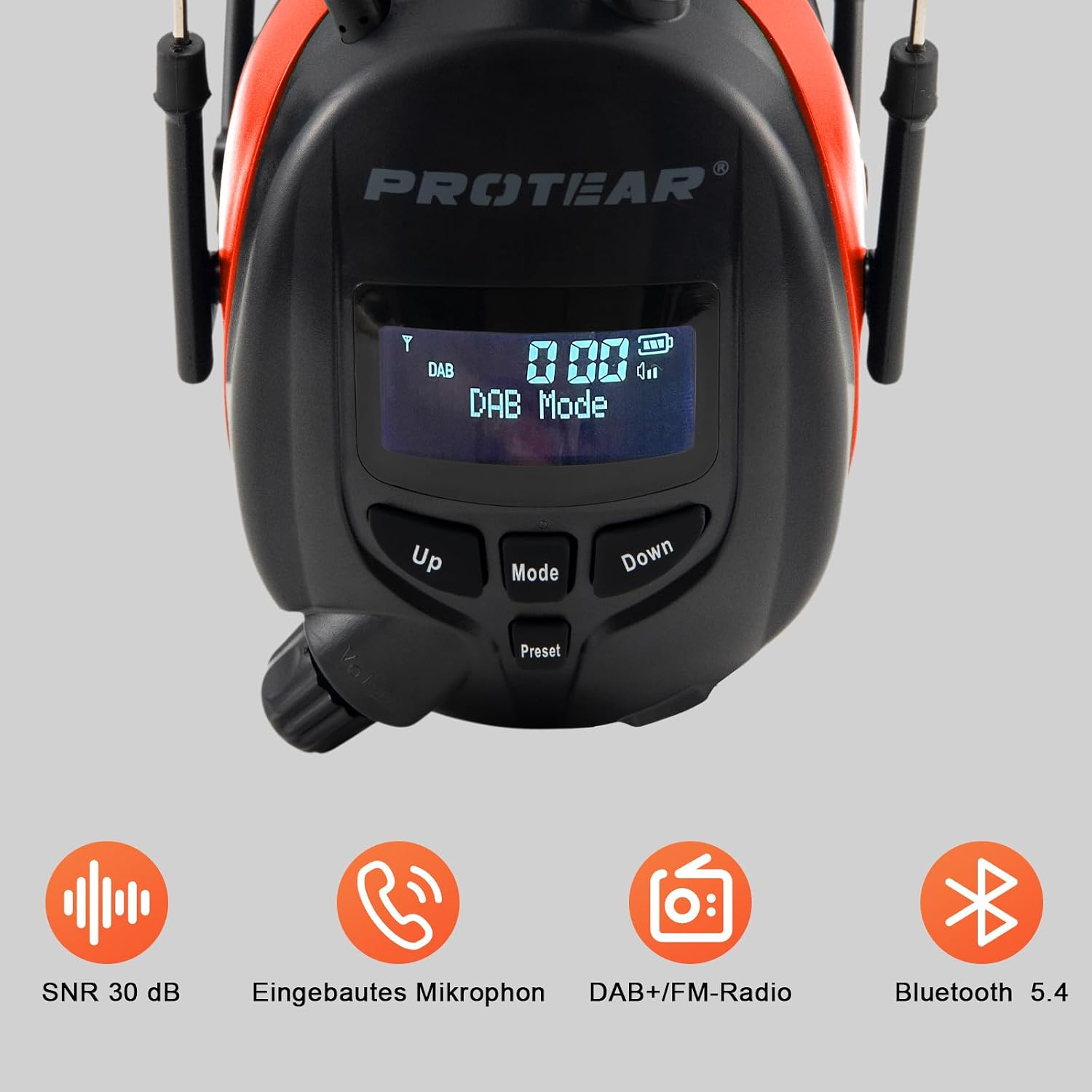 Detalle 2 de PROTEAR Bluetooth 5.3 Gehörschutz 30 dB