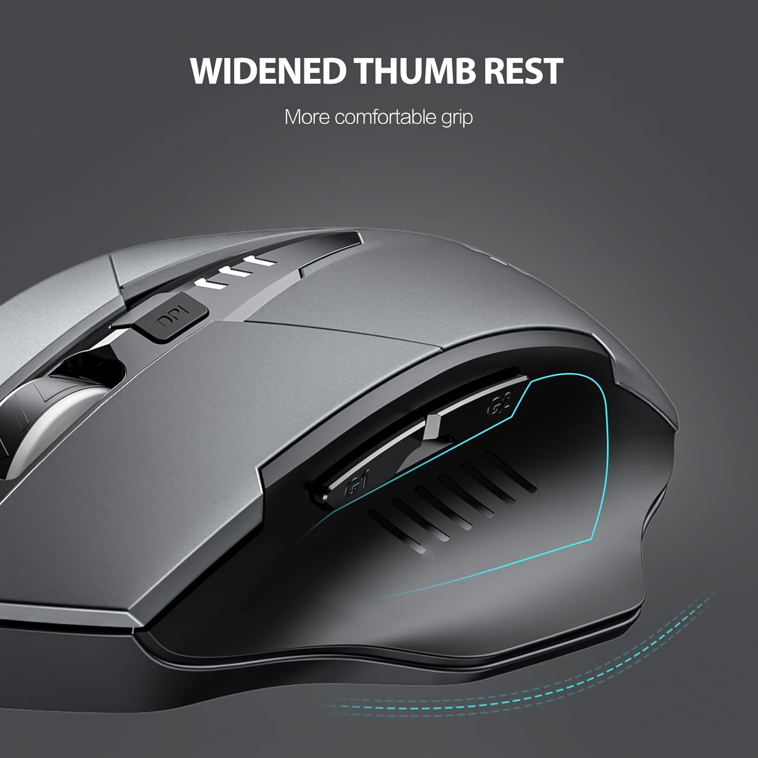 Detalle 2 de INPHIC Bluetooth Mouse 1600 DPI ergonomic wireless mouse