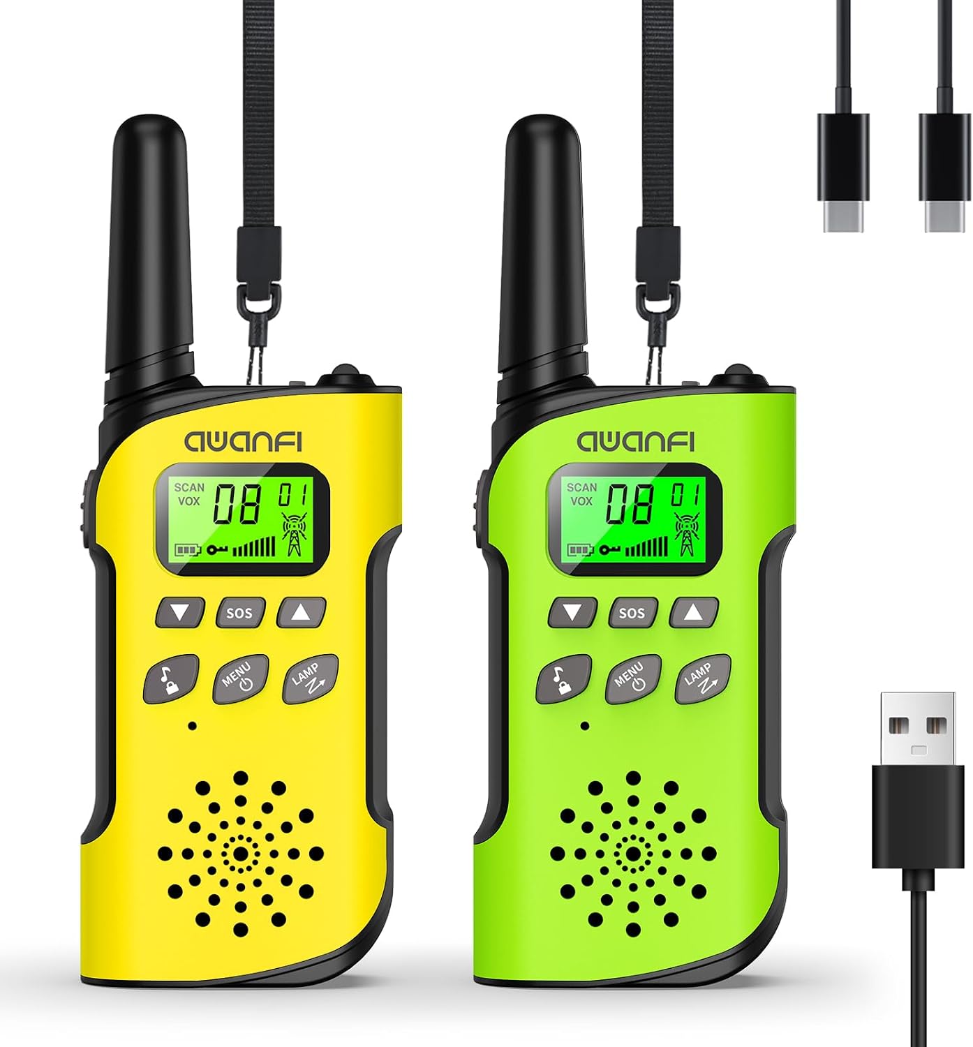 AWANFI Walkie Talkie Kinder 3 km Reichweite