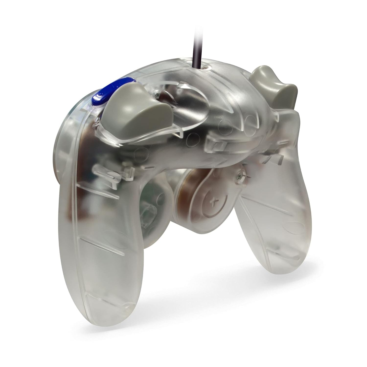 Detalle de Cirka Wired Controller for Nintendo GameCube & Wii (Clear) — Dual Analog + Vibration