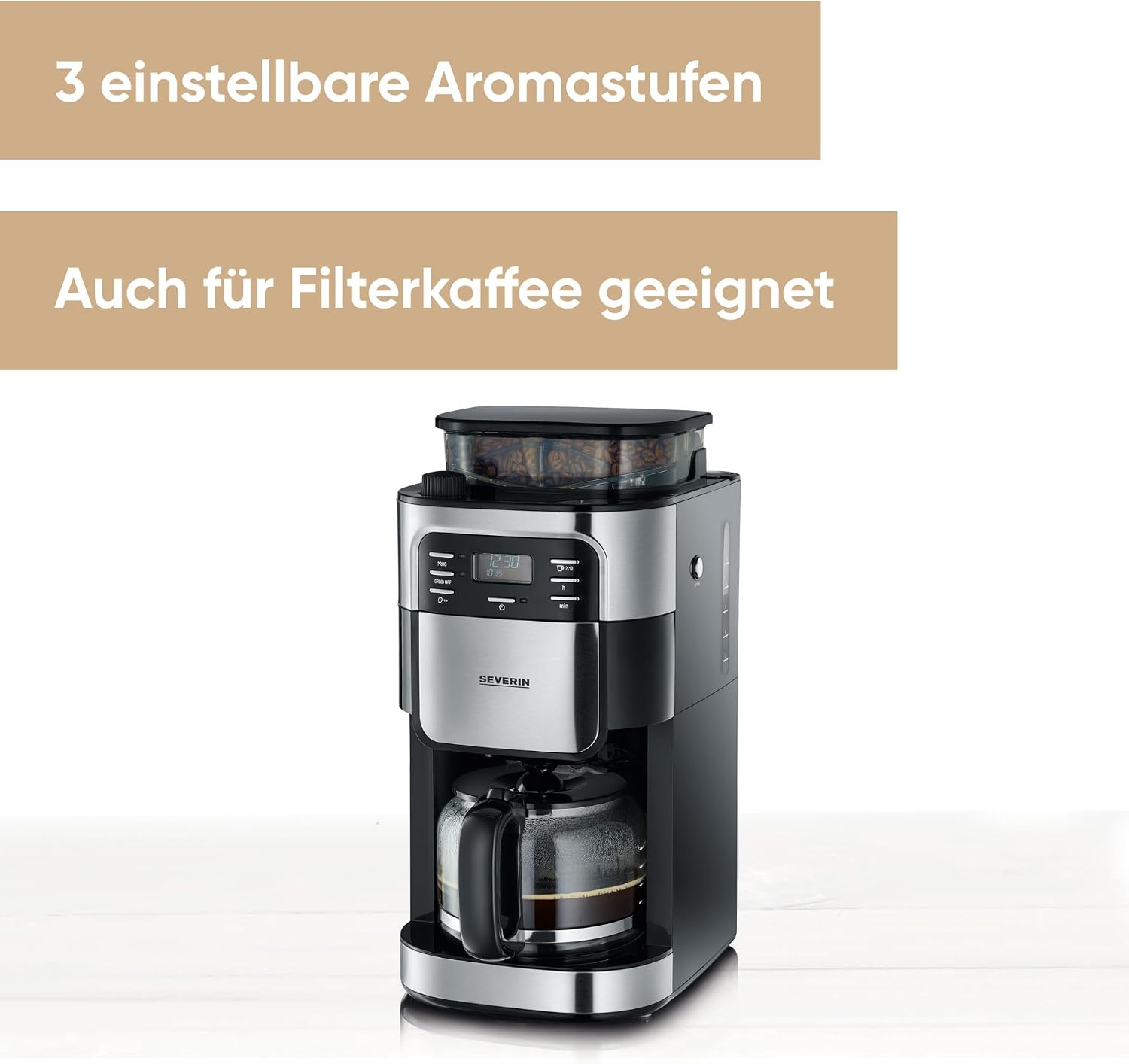 Detalle 2 de Severin KA 4810 Kaffeemaschine 8 Tassen