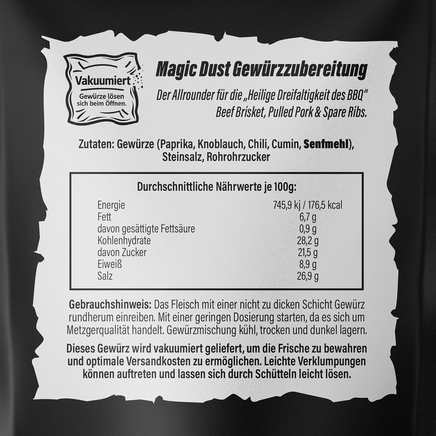 Thumbnail 1 de WAT NE WÜRZE Magic Dust Rub 750 g – BBQ-Gewürzmischung für Rippchen, Pulled Pork & Brisket