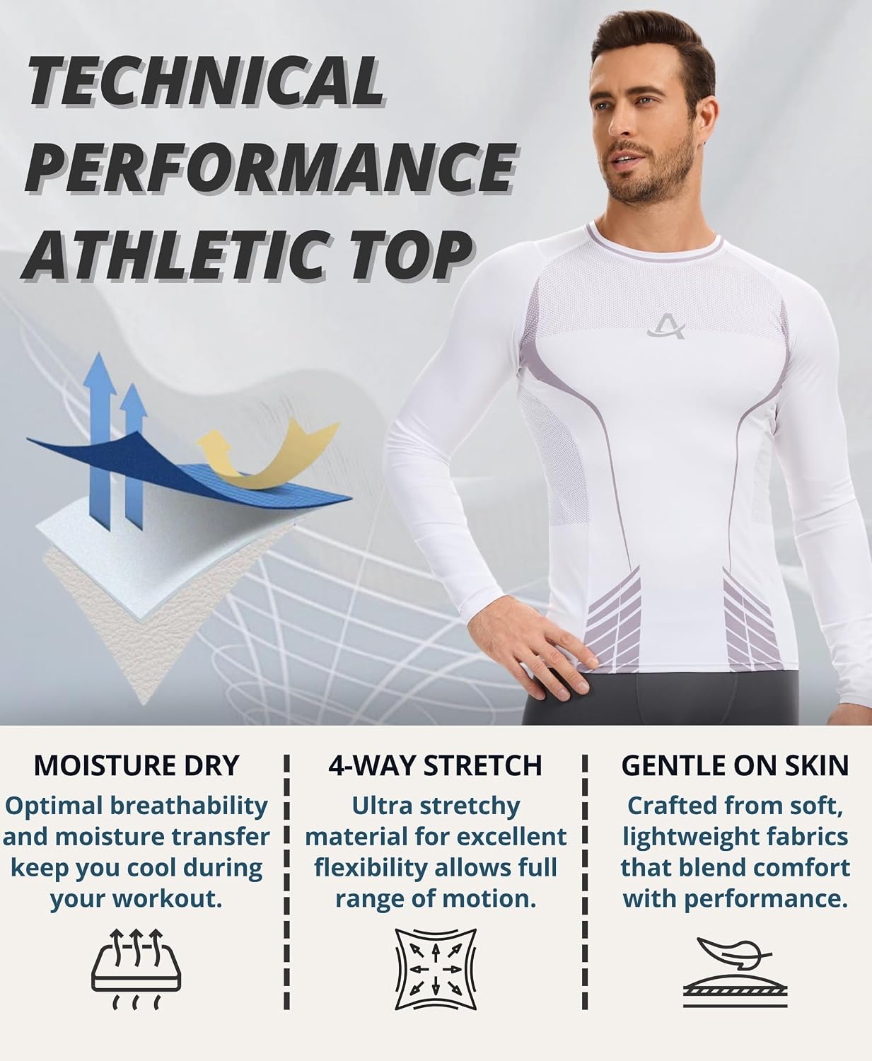 Thumbnail 5 de AMZSPORT Maglia Compressione Uomo