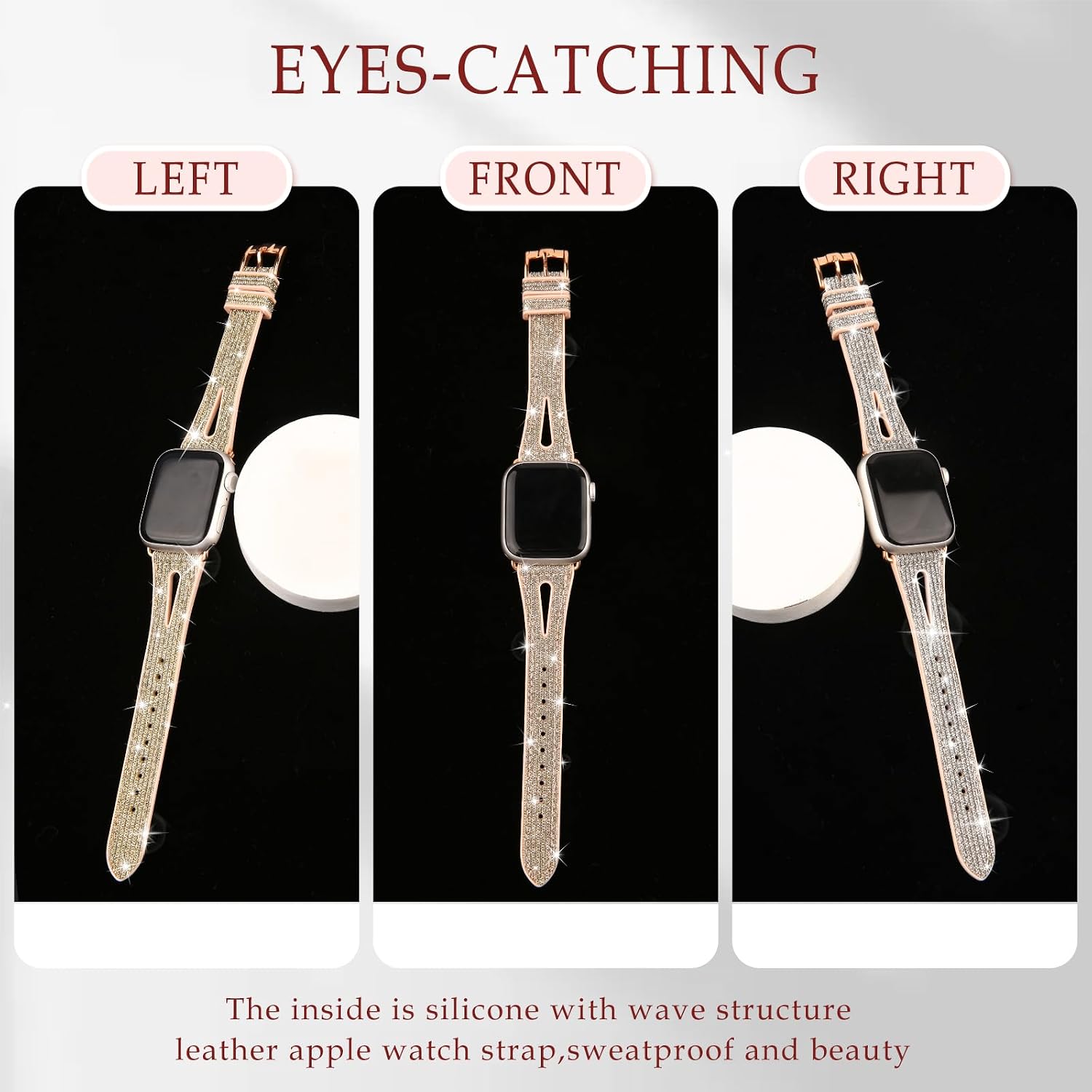 Thumbnail 2 de Tuocal Bling Strap for Apple Watch 38mm Slim sport strap