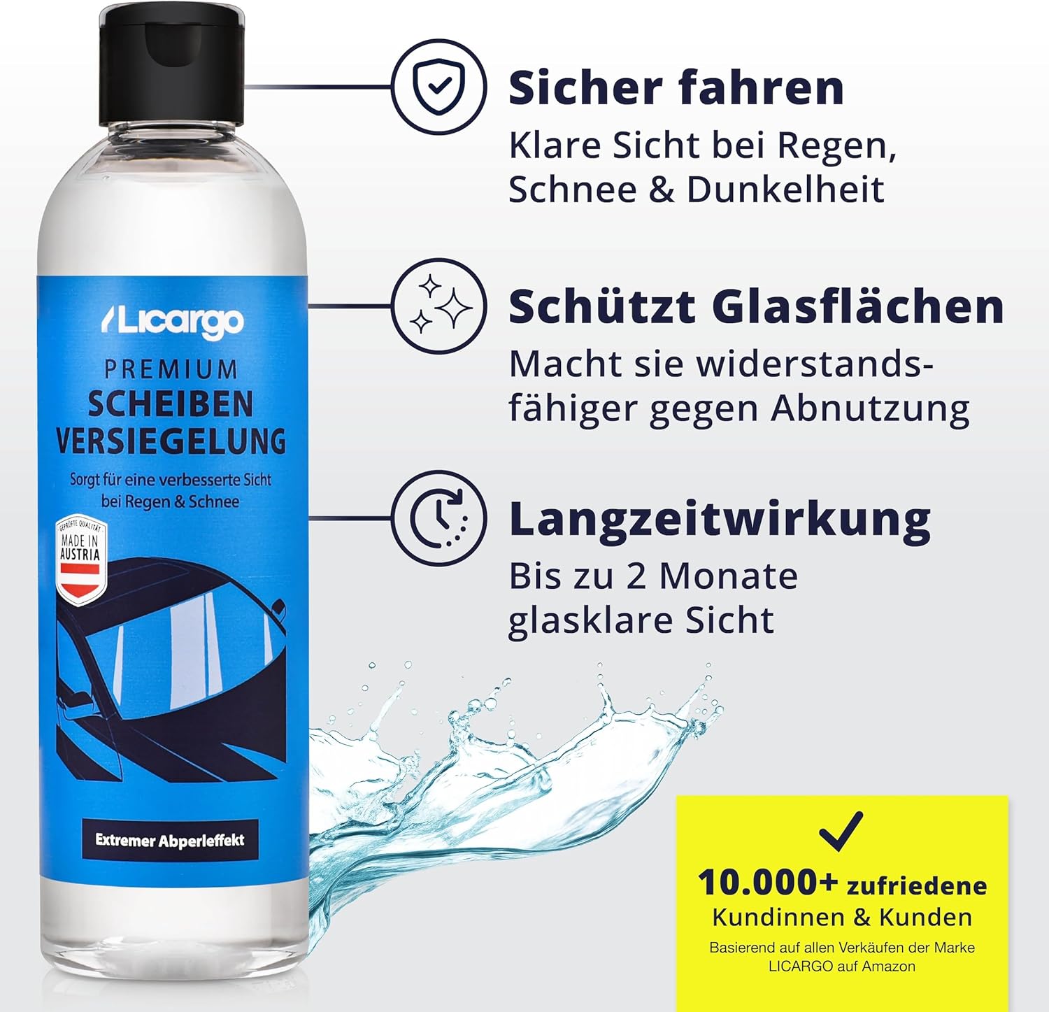 Thumbnail 4 de LICARGO Scheibenversiegelung Auto – Lotuseffekt 250 ml