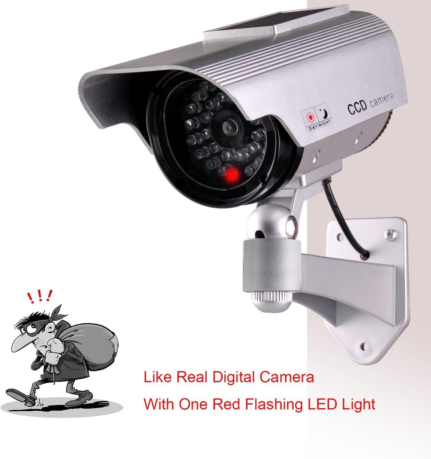 Thumbnail 5 de JUSTOP Dummy CCTV Camera Solar 1-year warranty