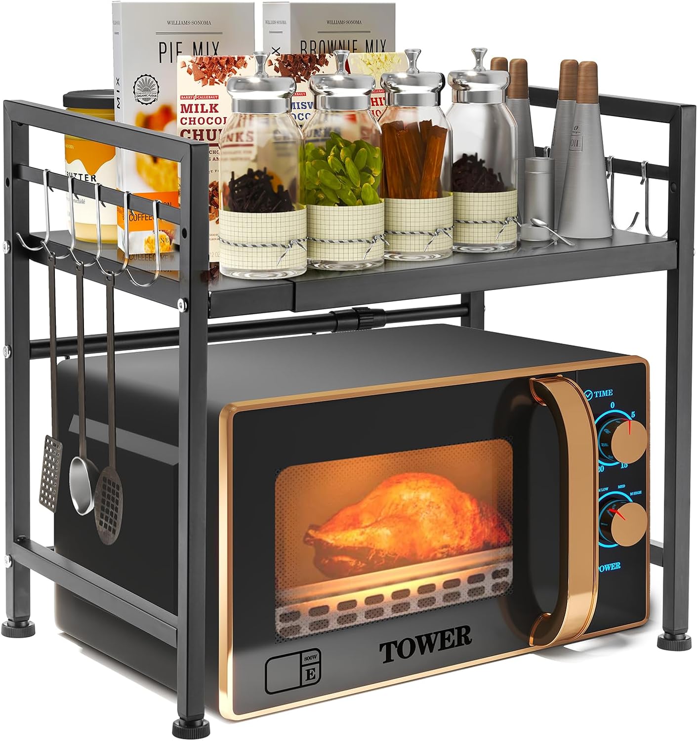 Thumbnail 5 de YunNasi Soporte extensible para microondas 40–63 cm