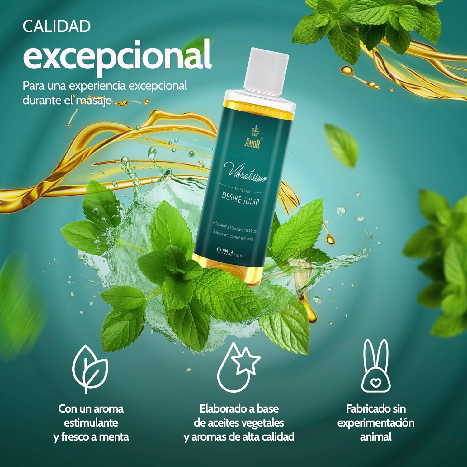 Thumbnail 3 de Desire Jump de Vibratissimo: Aceite refrescante y afrodisíaco 100ml 🌿