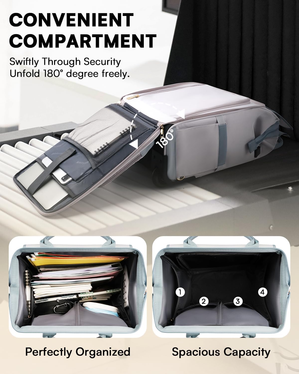 Thumbnail 5 de Rolling Backpack for Women 2-in-1 Carry-On