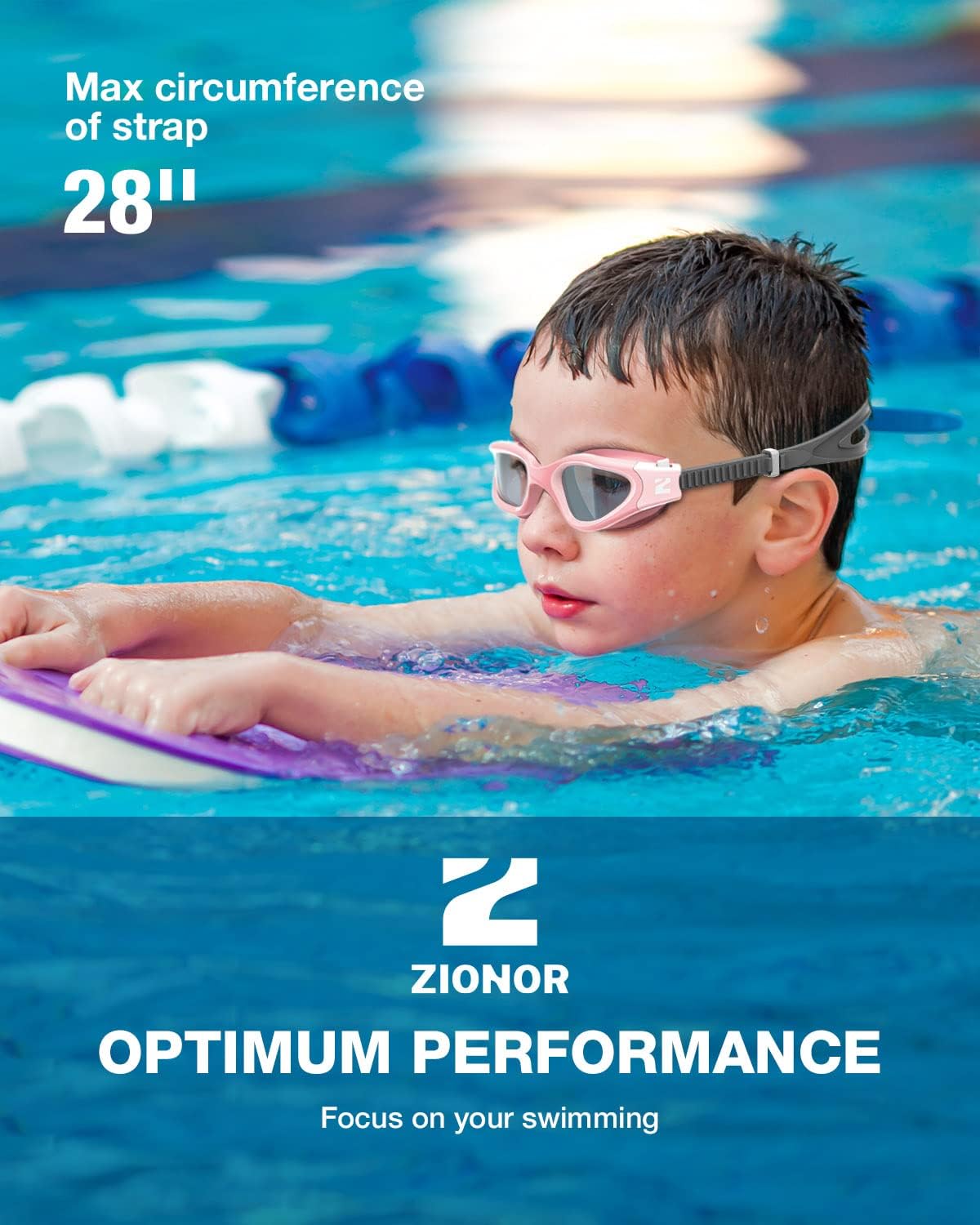Thumbnail 6 de ZIONOR G1MINI Kinder-Schwimmbrille: Polarisierte oder nicht-polarisierte Brille mit UV-Schutz und Anti-Beschlag