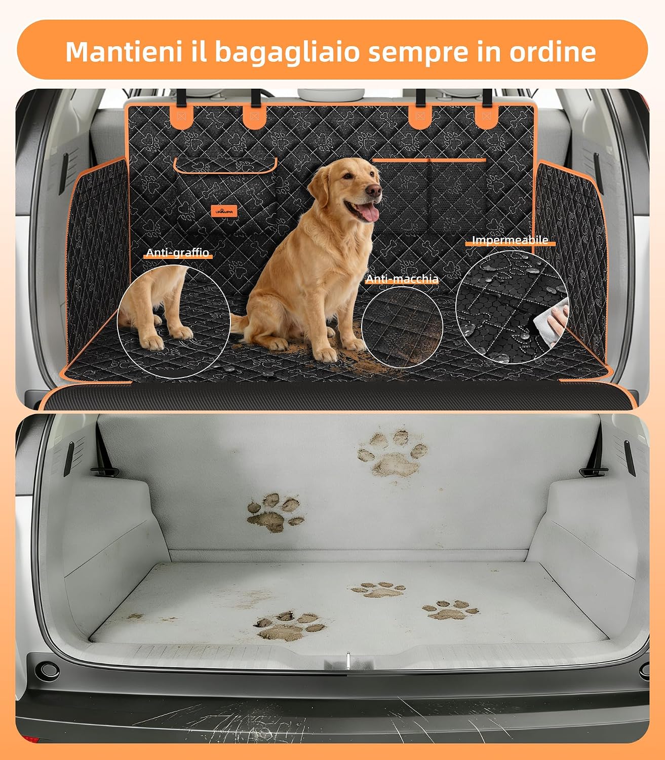 Detalle 1 de UPAWPIA telo bagagliaio per cani 198x105