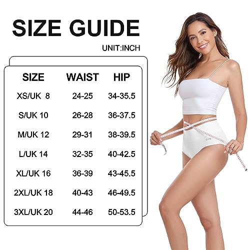 Thumbnail 6 de Coskefy Women’s High Waisted Cotton Knickers – 5 Pack Briefs