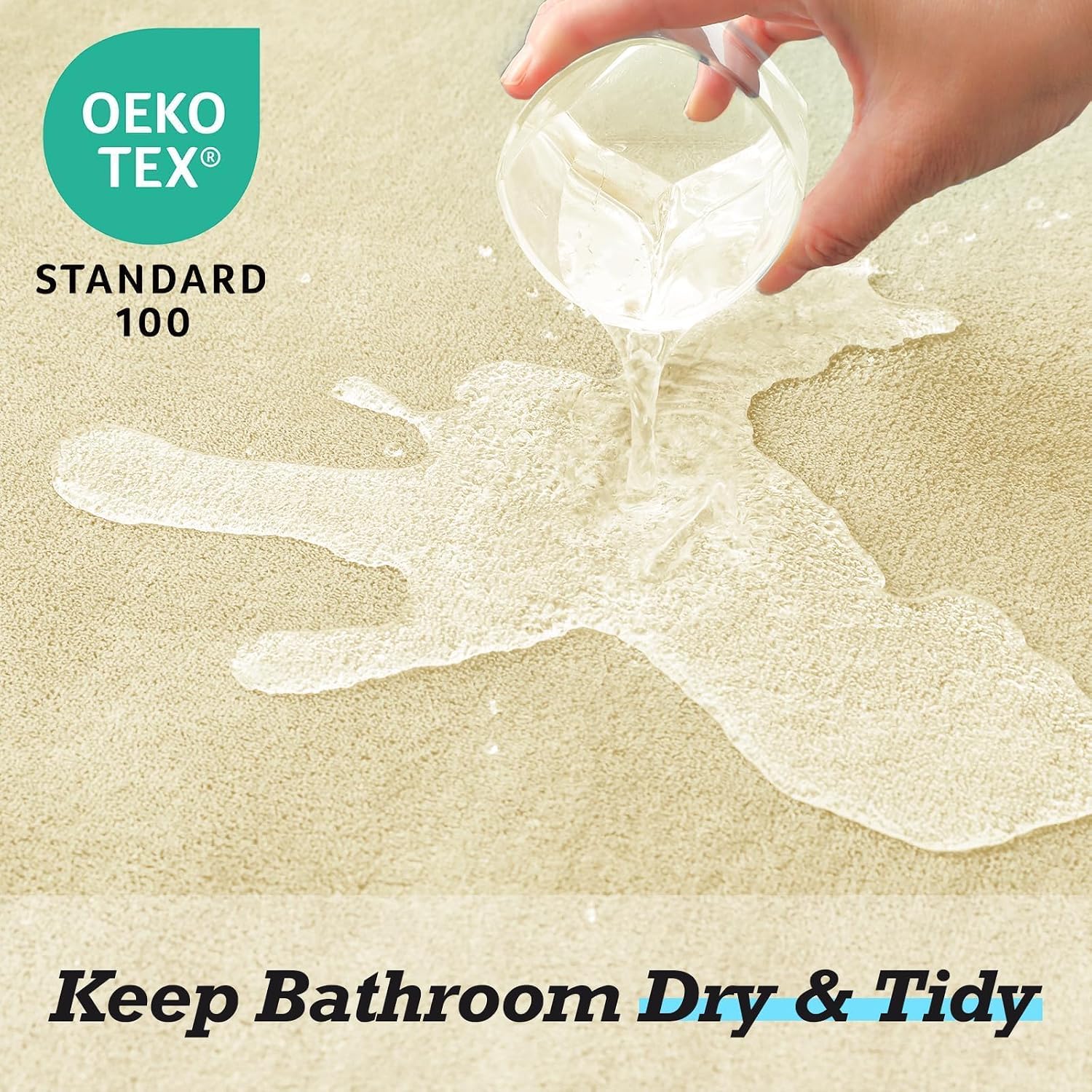 Detalle de HUXMEYSON Memory Foam Bathroom Rug Set