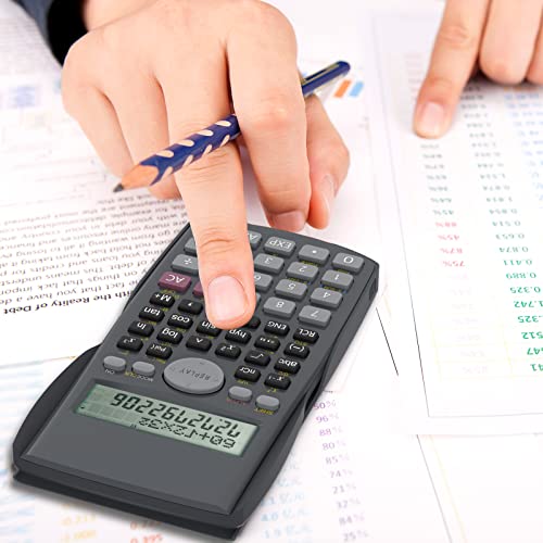 Detalle de Helect Calculadora Científica de Ingeniería de 2 Líneas – 240 funciones, pantalla HD y protección robusta