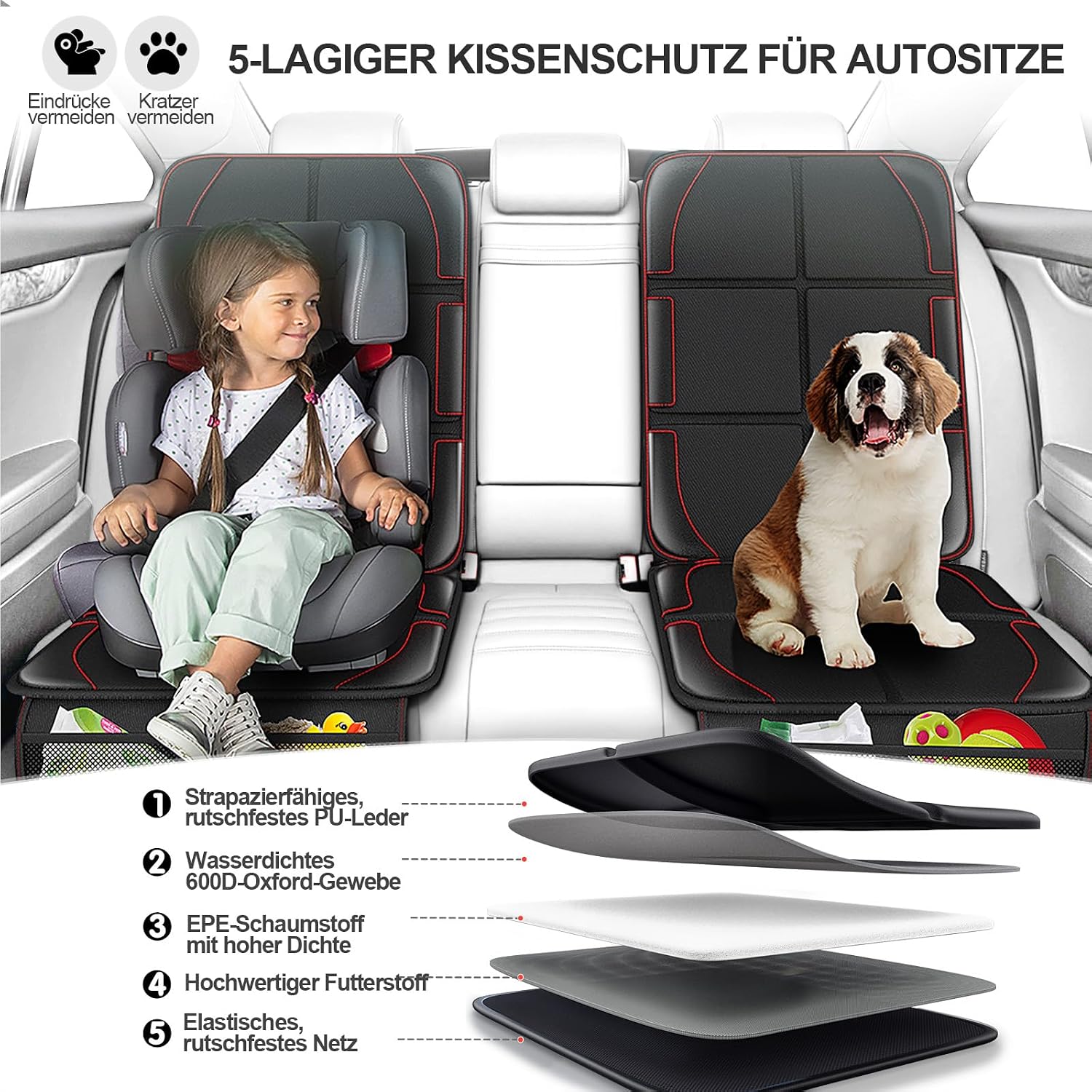 Thumbnail 3 de Gimars XL Verdickte Kindersitzunterlage