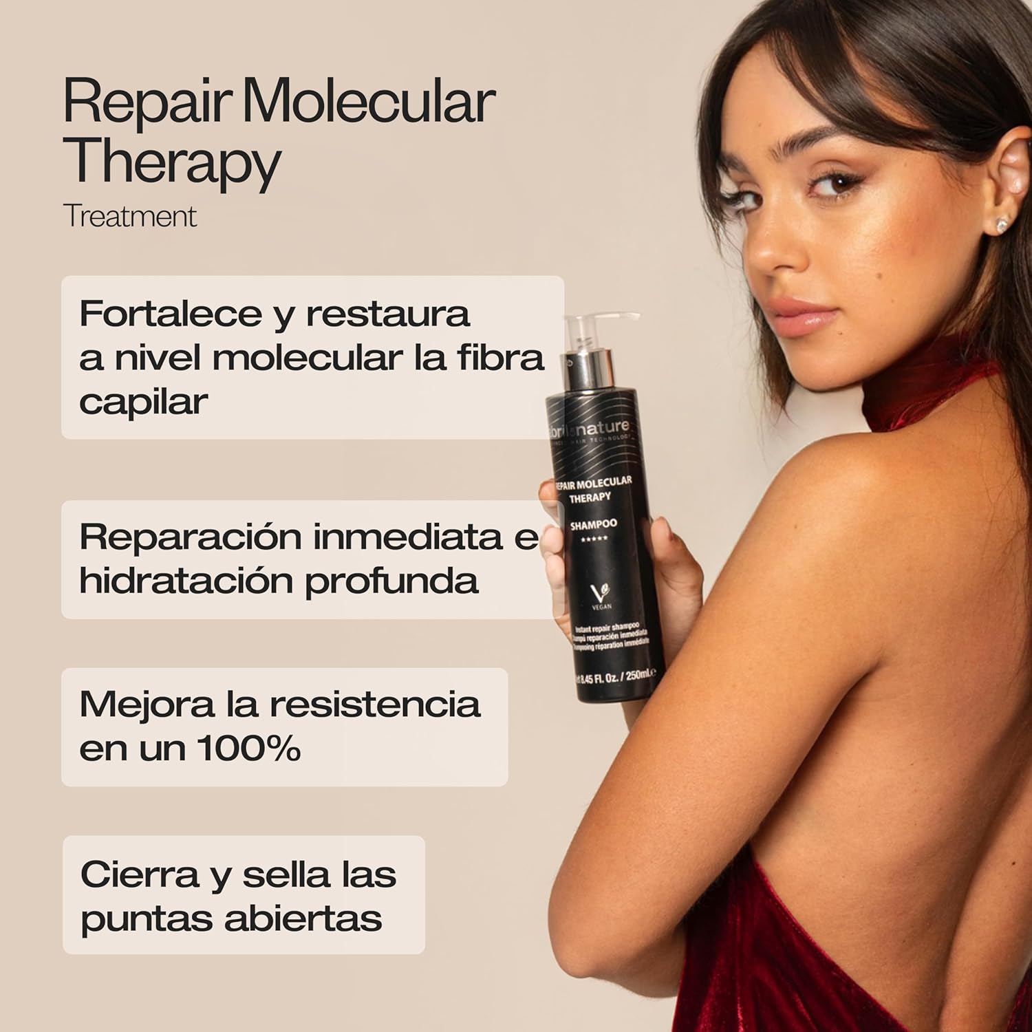 Detalle 2 de Abril Et Nature Champú Molecular Therapy 1000ml