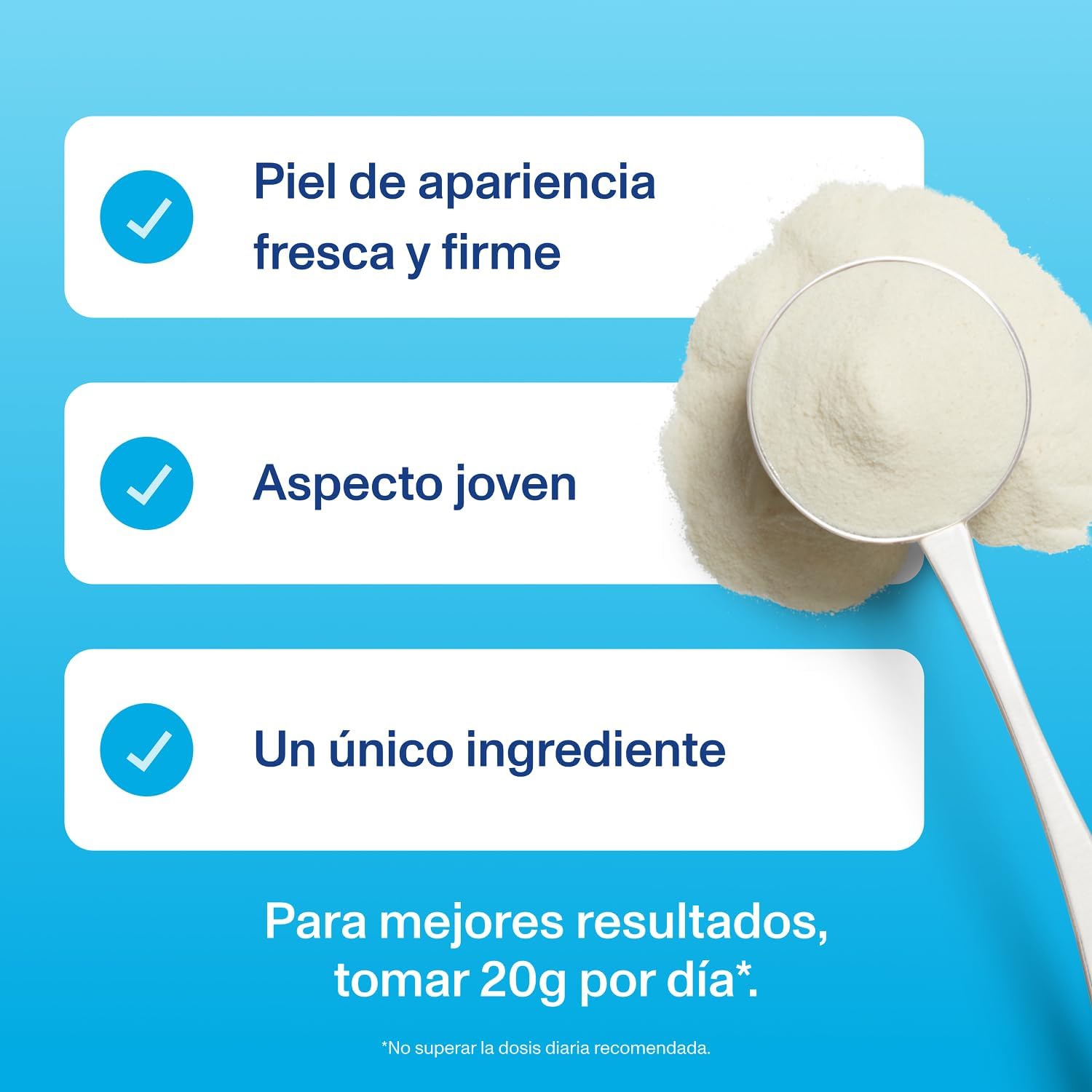 Detalle de Vital Proteins Péptidos de Colágeno en Polvo 💧 Sin Sabor 587g