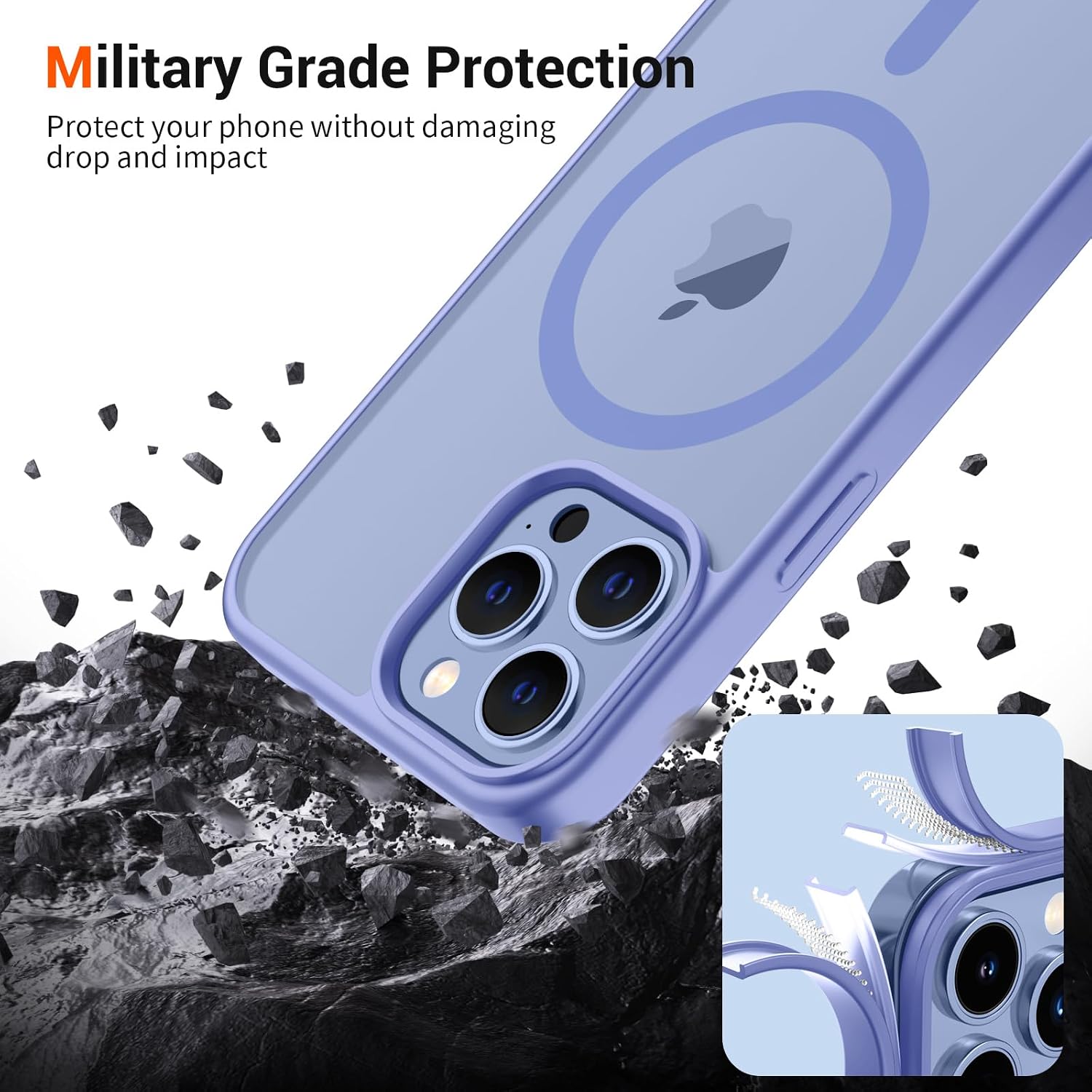 Detalle 1 de iPhone 13 Pro Max case with magnetic charge