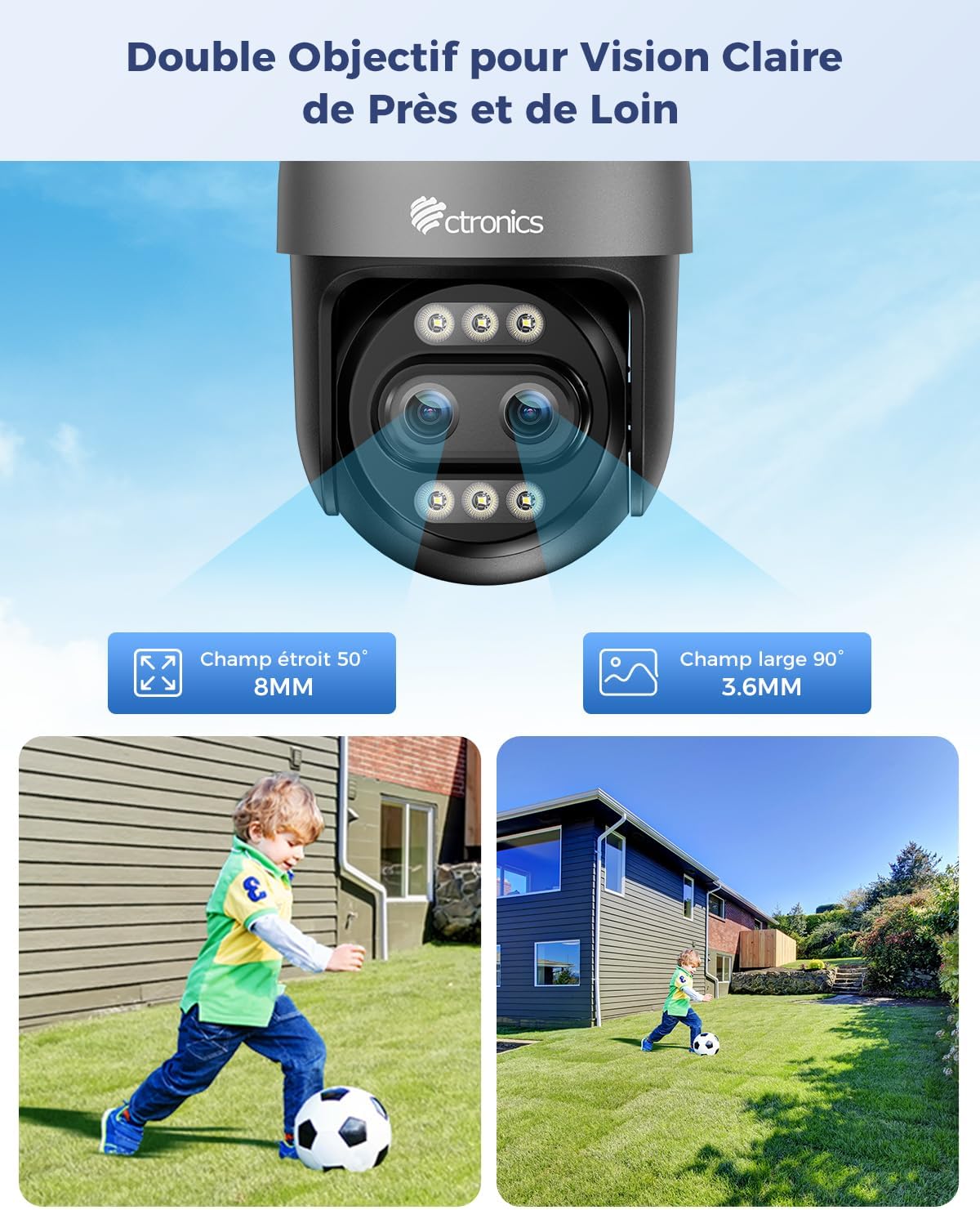 Thumbnail 2 de Ctronics Zoom Hybride 4K 10X caméra surveillance