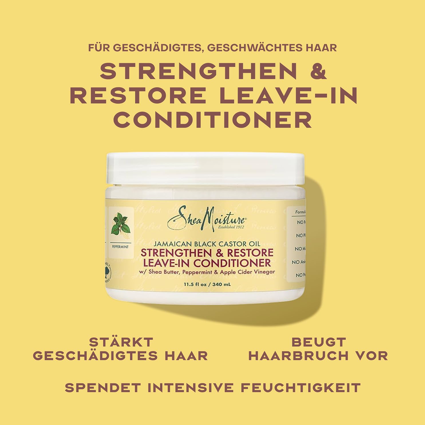 Thumbnail 1 de SheaMoisture Haarmaske mit jamaikanischem schwarzem Rizinusöl – Strengthen & Restore, 431 ml