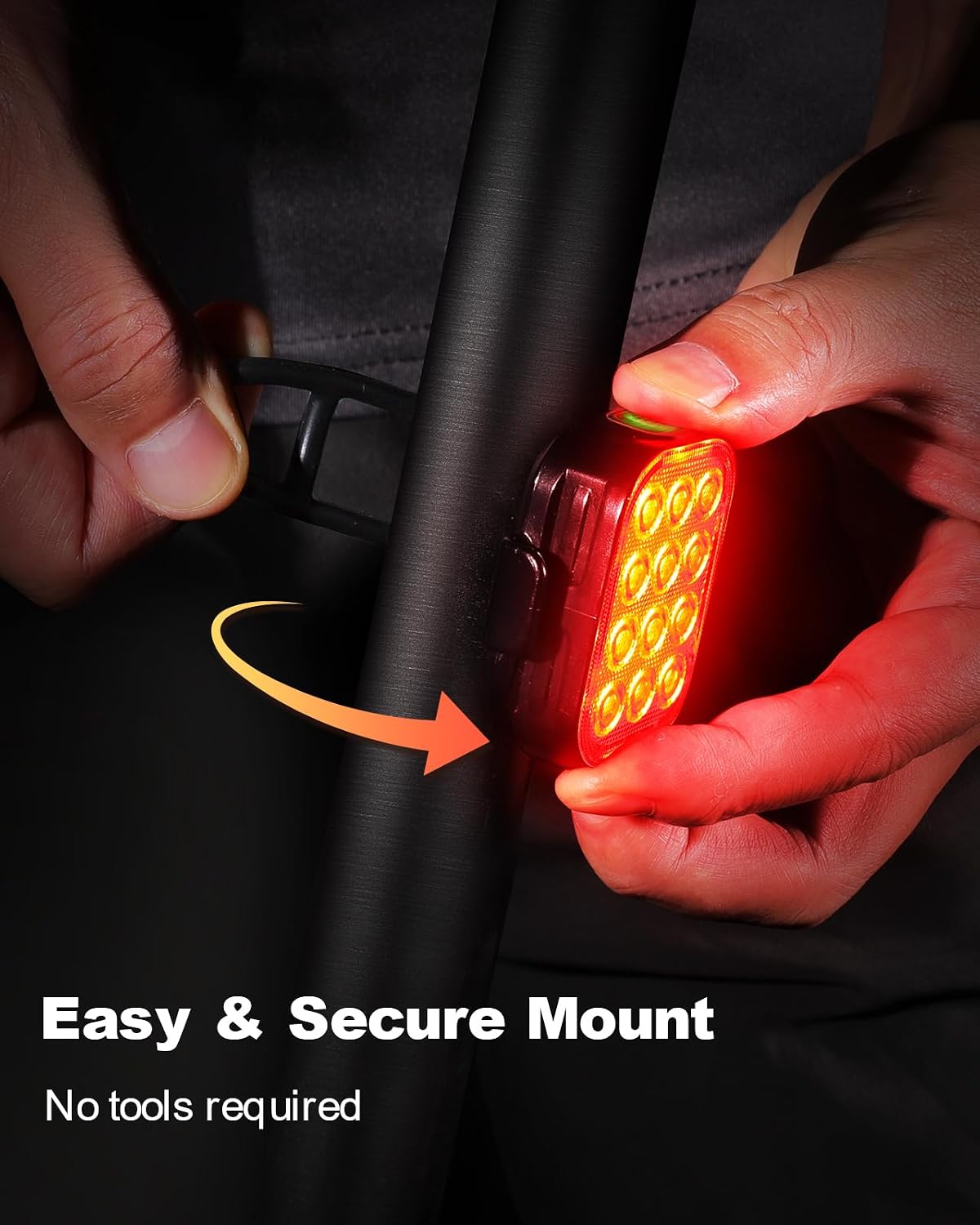 Detalle 2 de ISEYOU LED bike tail light 6 modes
