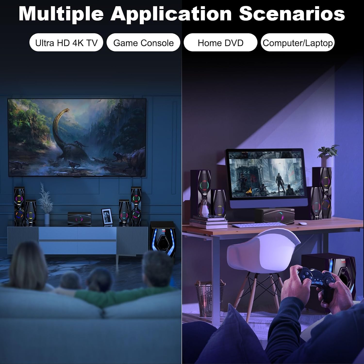 Thumbnail 6 de Bobtot Home Theater Speakers 1200 Watts