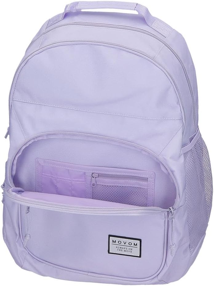 Detalle de Movom Always On The Move: zaino scuola con doppi scomparti, spallacci imbottiti e trolley strap