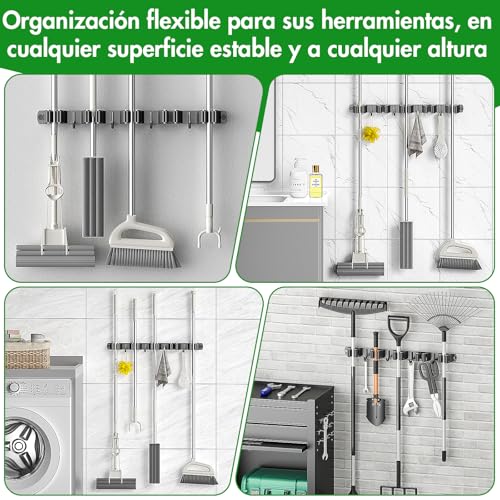 Thumbnail 6 de Radikor soporte escobas pared 42 cm