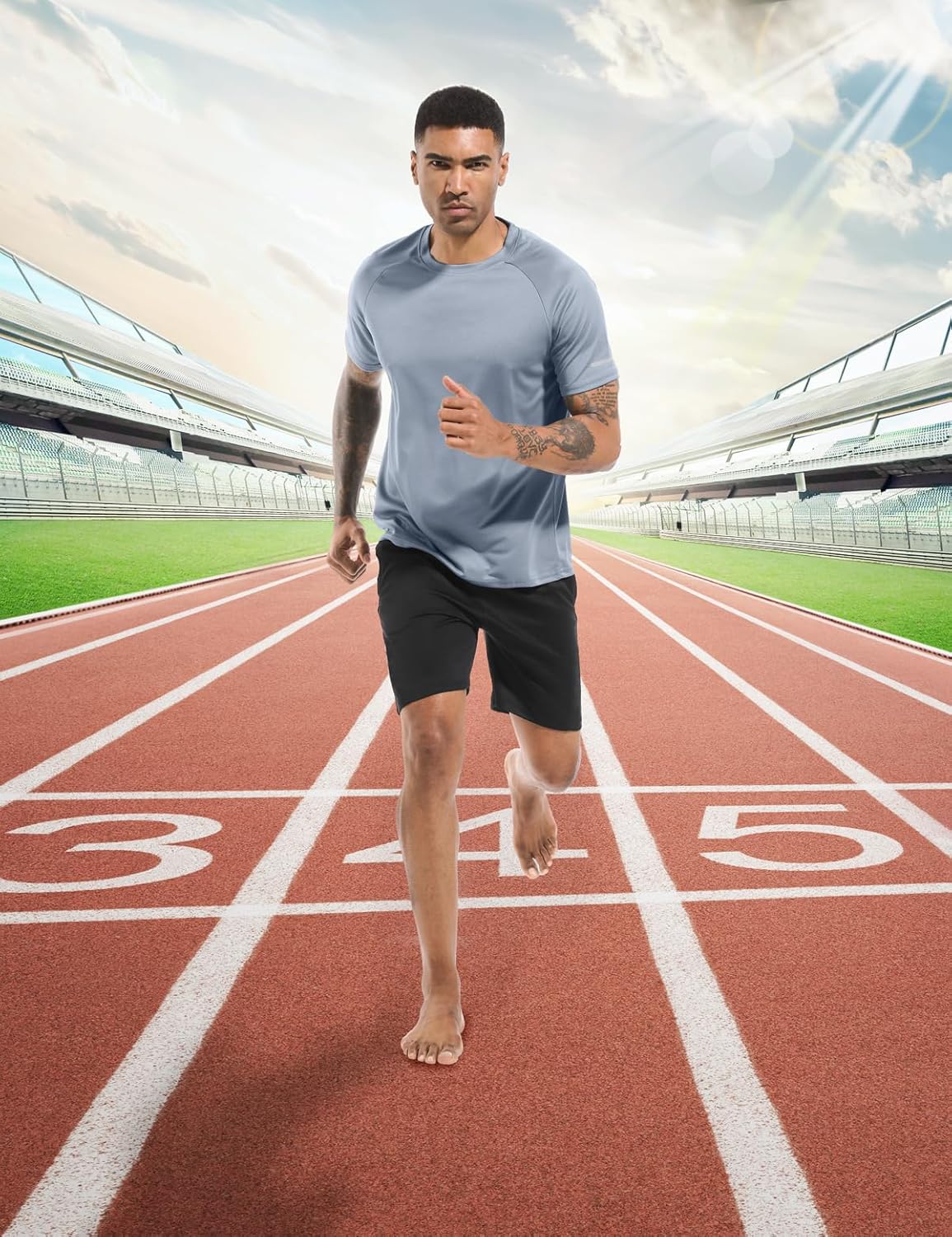 Thumbnail 2 de Boyzn Men's Workout Shirts (1, 3, 5 or 7 Pack) – Dry Fit Moisture-Wicking Short Sleeve Tee