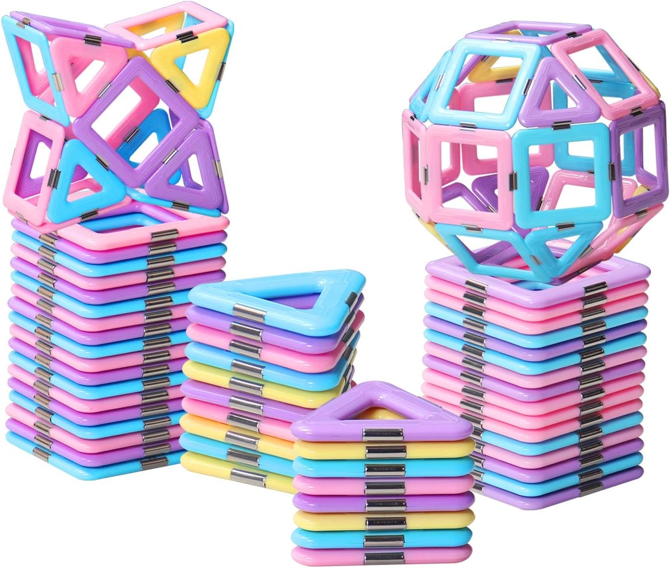 Detalle de Tolnetr Magnetic Tiles 40-Piece Set 🧩