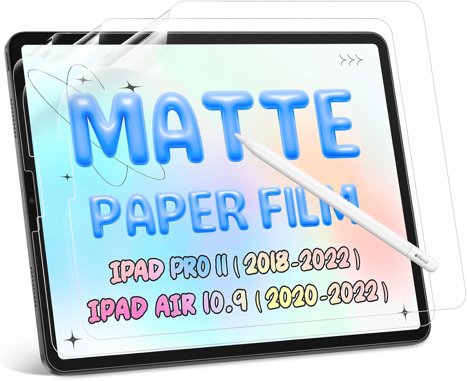 Detalle de Paper-Feel iPad Screen Protector, 3-Pack