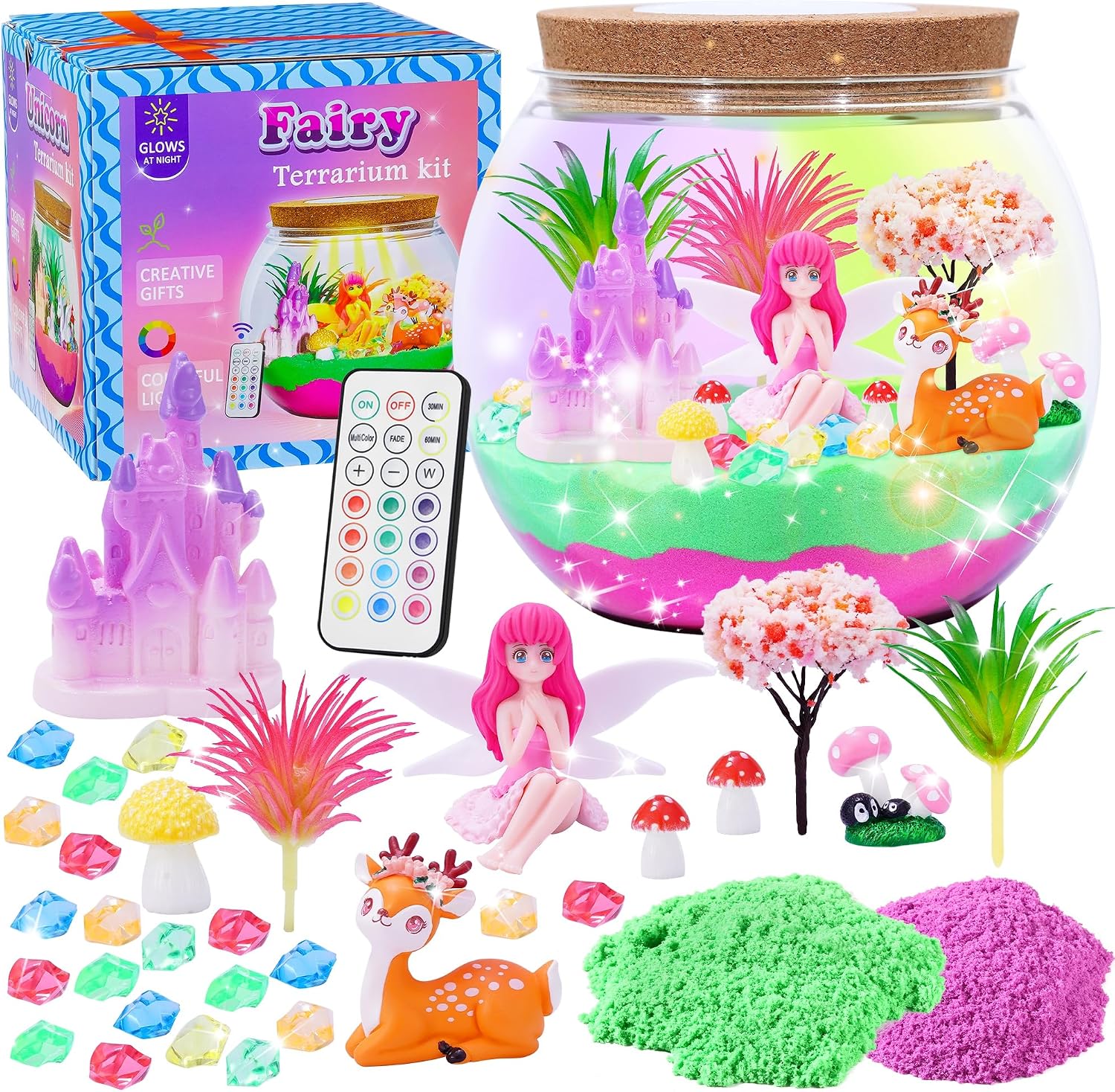 Thumbnail 6 de Gifmore Unicorn Terrarium Kit with LED night light