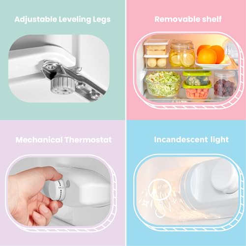 Thumbnail 6 de COMFEE' 87L Under Counter Fridge Freezer, Reversible Door, RCT87WH2(E)