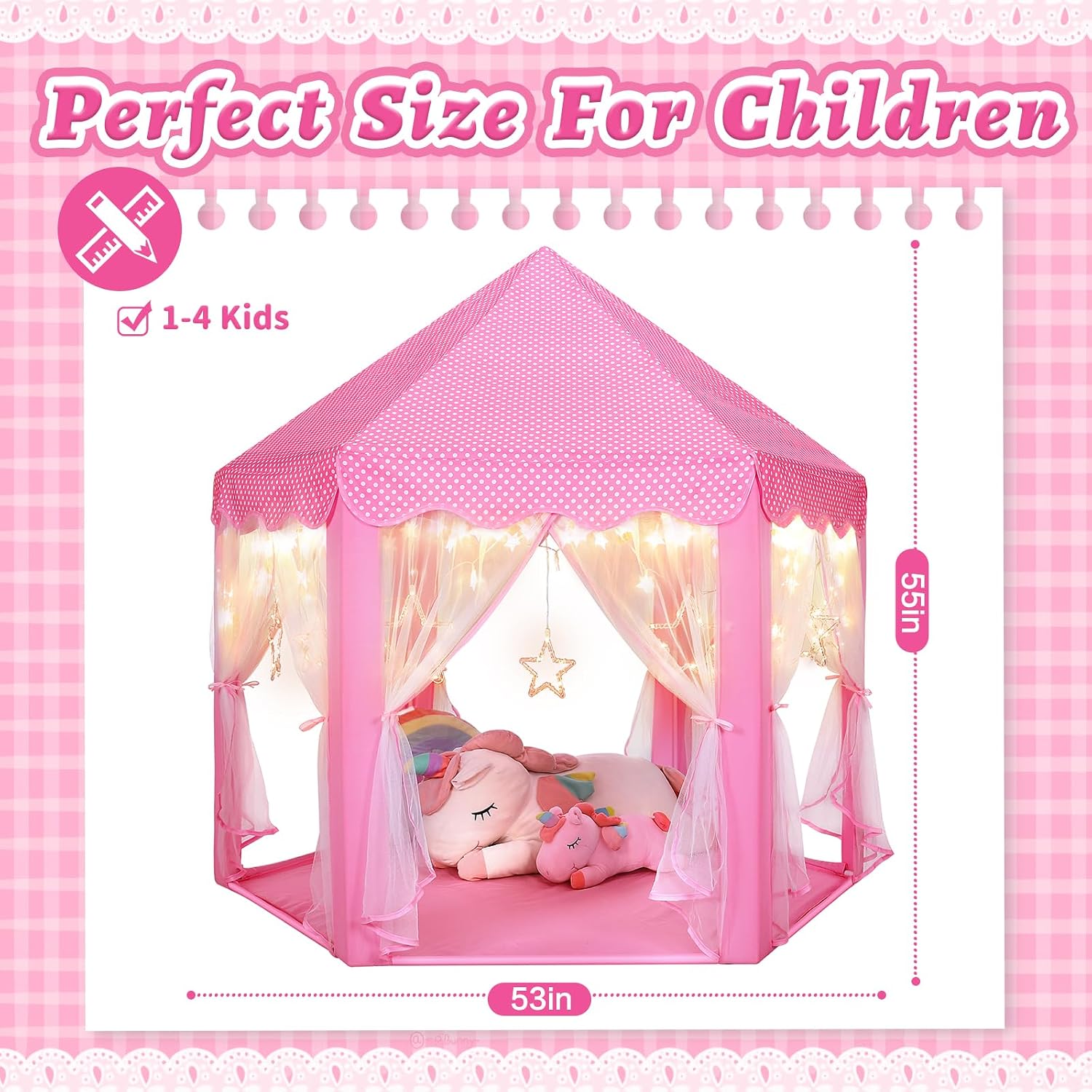 Thumbnail 6 de Monobeach Princess Castle Play Tent