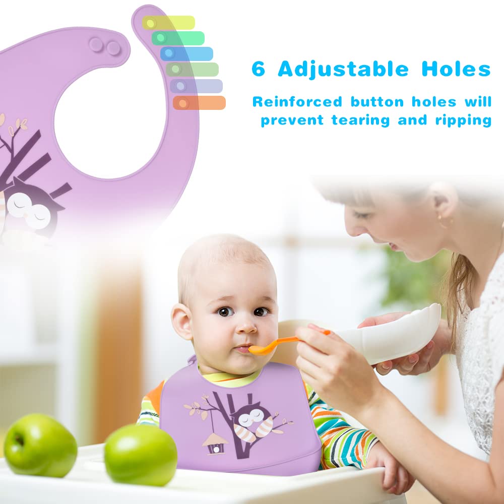 Thumbnail 4 de Vicloon Silikon-Lätzchen 2er Set mit Auffangschale