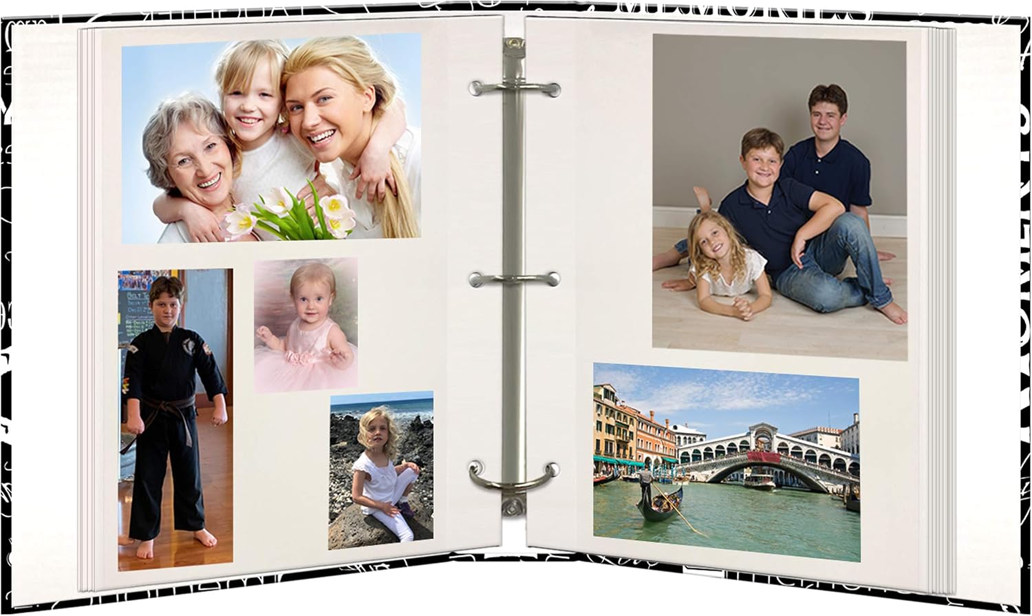 Thumbnail 2 de Pioneer Photo Albums LM-100D Black & White Words – album magnetyczny, 100 stron