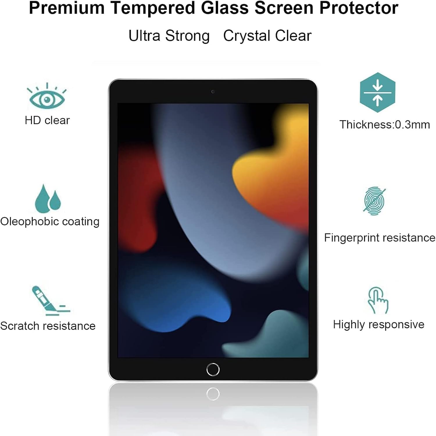 Detalle de XZC Displayschutzfolie für iPad 9