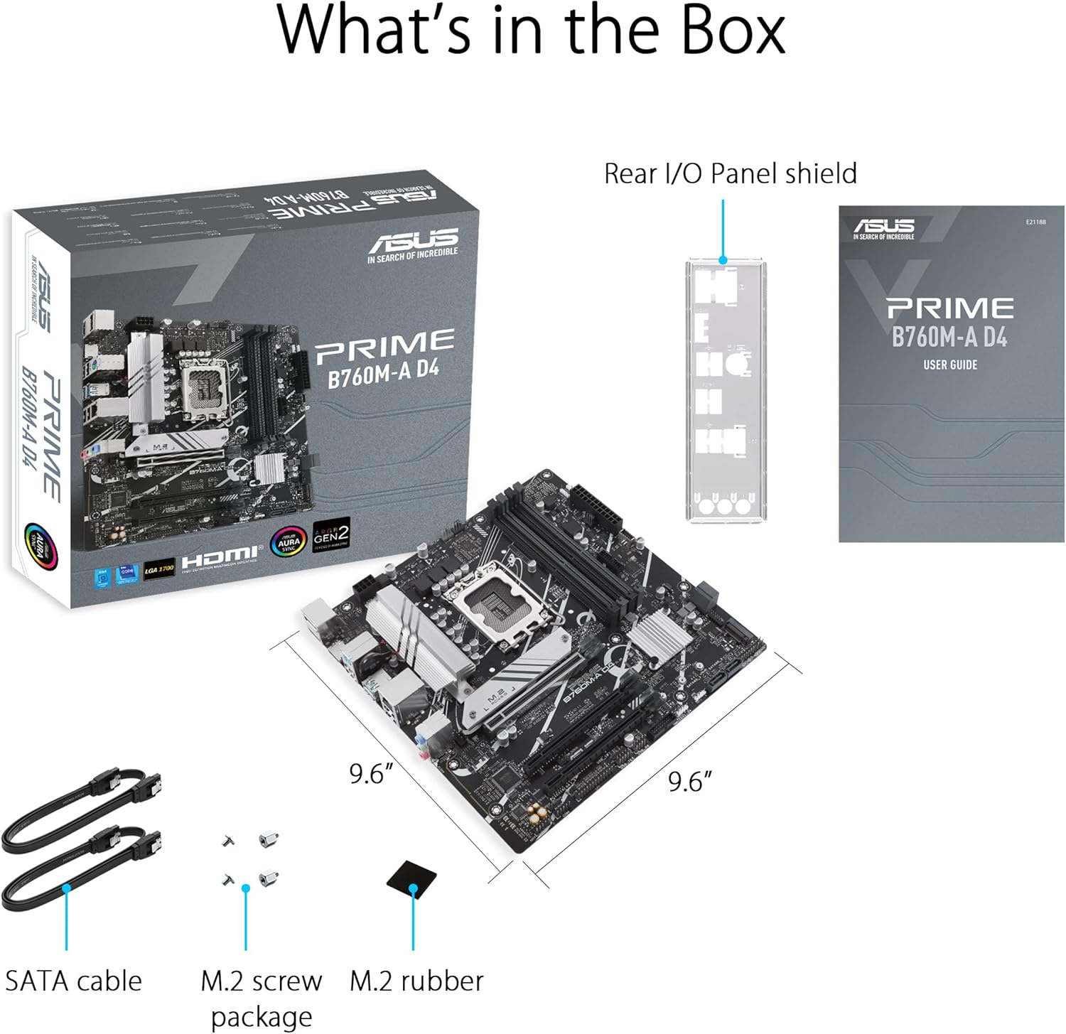 Thumbnail 6 de ASUS Prime B760M-A D4 mATX Motherboard