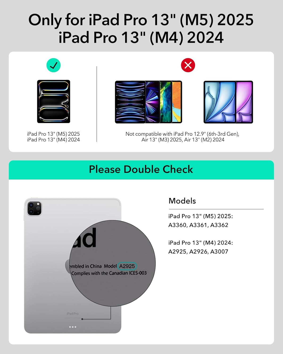Thumbnail 1 de iPad Pro 13 keyboard case, ESR 360